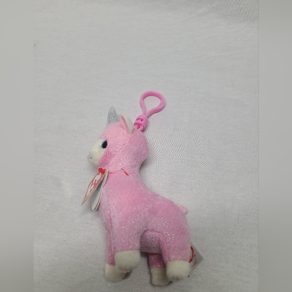 Lana the Llamacorn 2019 Ty Beanie Babies Keyclip Ring 5.5"- NWT - Picture 2 of 5